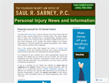 Tablet Screenshot of denveraccidentattorney.wordpress.com