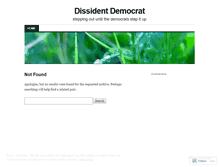 Tablet Screenshot of dissidentdemocrat.wordpress.com