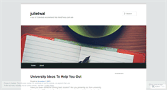 Desktop Screenshot of julietwal.wordpress.com