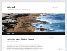 Tablet Screenshot of julietwal.wordpress.com
