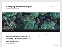 Tablet Screenshot of emergingnano.wordpress.com