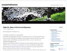 Tablet Screenshot of issaasindonesia.wordpress.com