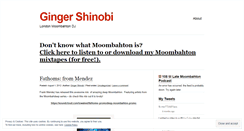 Desktop Screenshot of gingershinobi.wordpress.com