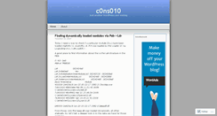 Desktop Screenshot of c0ns010.wordpress.com