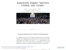 Tablet Screenshot of kingstonparksmovies.wordpress.com