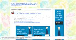 Desktop Screenshot of missprojects.wordpress.com