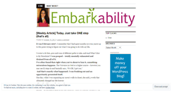 Desktop Screenshot of embarkability.wordpress.com