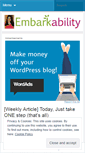 Mobile Screenshot of embarkability.wordpress.com