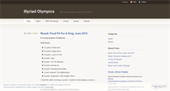 Desktop Screenshot of illyolympics.wordpress.com