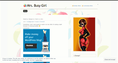 Desktop Screenshot of mrsbusygirl.wordpress.com