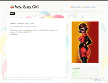 Tablet Screenshot of mrsbusygirl.wordpress.com