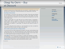 Tablet Screenshot of obaginuderm.wordpress.com