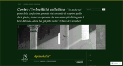 Desktop Screenshot of controimbecillitacollettiva.wordpress.com