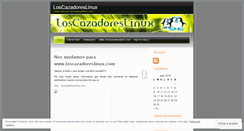 Desktop Screenshot of loscazadoreslinux.wordpress.com