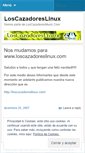 Mobile Screenshot of loscazadoreslinux.wordpress.com