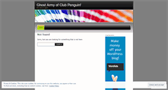 Desktop Screenshot of ghostarmyofclubpenguin.wordpress.com