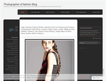 Tablet Screenshot of photographeroffashion.wordpress.com