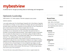 Tablet Screenshot of mybestview.wordpress.com