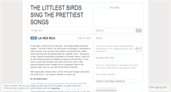 Desktop Screenshot of littlebirdssing.wordpress.com