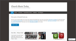 Desktop Screenshot of churchmusictoday.wordpress.com