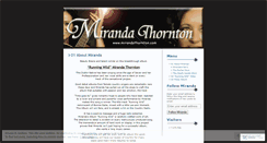 Desktop Screenshot of mirandathornton.wordpress.com