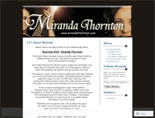 Tablet Screenshot of mirandathornton.wordpress.com