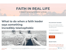 Tablet Screenshot of faithinreallife.wordpress.com