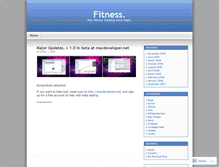 Tablet Screenshot of fitnessapp.wordpress.com