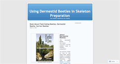 Desktop Screenshot of dermestes.wordpress.com