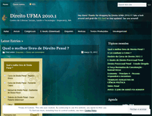 Tablet Screenshot of direitoufma2010.wordpress.com