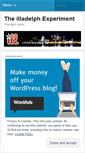 Mobile Screenshot of illadelphexperiment.wordpress.com