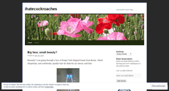 Desktop Screenshot of ihatecockroaches.wordpress.com