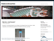 Tablet Screenshot of ihatecockroaches.wordpress.com