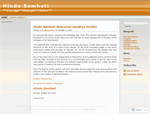 Tablet Screenshot of hindusamhati.wordpress.com