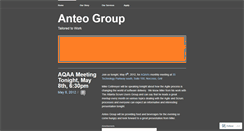 Desktop Screenshot of anteogroup.wordpress.com