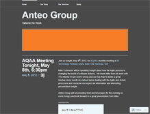 Tablet Screenshot of anteogroup.wordpress.com