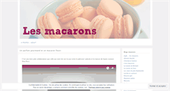 Desktop Screenshot of lesmacarons.wordpress.com