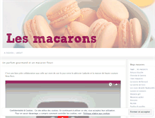 Tablet Screenshot of lesmacarons.wordpress.com