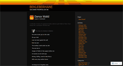 Desktop Screenshot of bekleberhane.wordpress.com