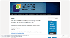 Desktop Screenshot of educationsymposium.wordpress.com