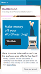 Mobile Screenshot of hotballoon.wordpress.com