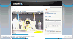 Desktop Screenshot of hotmartialarts.wordpress.com