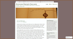 Desktop Screenshot of apennylesswritersthoughts.wordpress.com