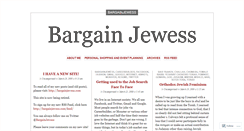 Desktop Screenshot of bargainjewess.wordpress.com