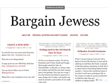 Tablet Screenshot of bargainjewess.wordpress.com