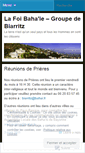 Mobile Screenshot of groupebahaidebiarritz.wordpress.com