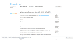Desktop Screenshot of pluscious.wordpress.com