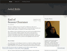 Tablet Screenshot of jadedbride.wordpress.com