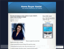 Tablet Screenshot of homebuyerassist.wordpress.com