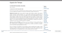 Desktop Screenshot of espaciosintiempo.wordpress.com